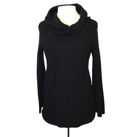 Jones New York Signature Small Cowl Neck Long Sleeve Sweater Viscose Stretch - Picture 2 of 9